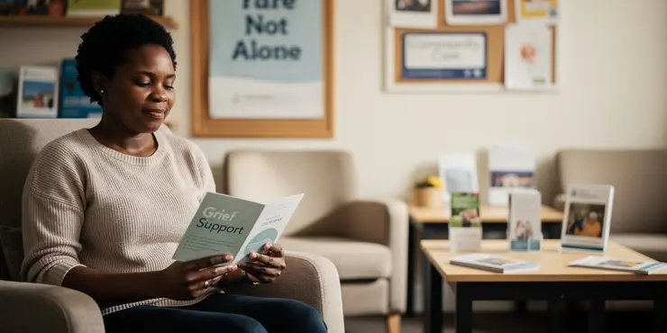 How can terminal illness support for family help after a death?