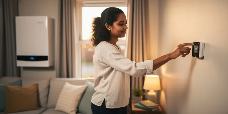 How can thermostat settings affect heat pump lower home energy bills?