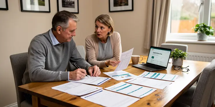 How do I pay the Capital Gains Tax after reporting the property disposal?