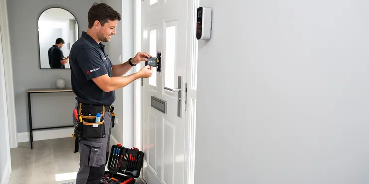 How do I recharge the battery on a Ring Doorbell Camera?