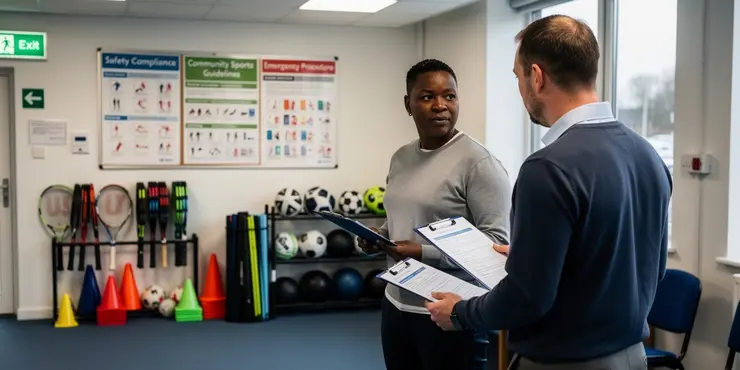How do community sports group safety compliance checks work?