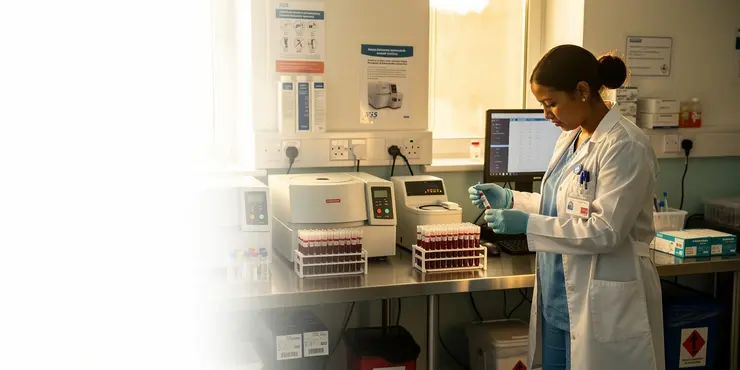 How do healthcare providers match blood for transfusions?