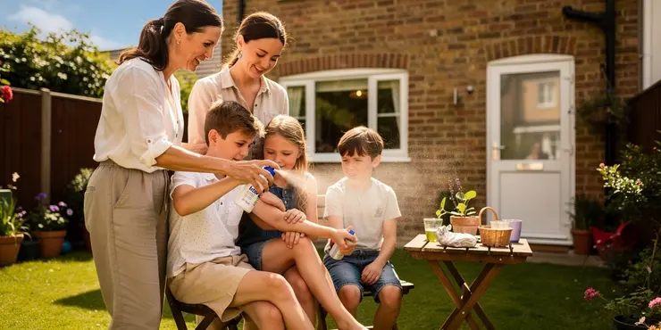 How does DEET work to repel insects?