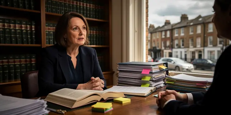 How does a backlog in the court system affect case scheduling?