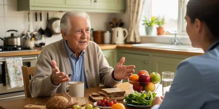 How does a high-sugar diet affect gut health in older adults?