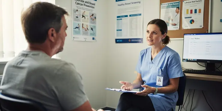 How does exercise impact bowel cancer progression?