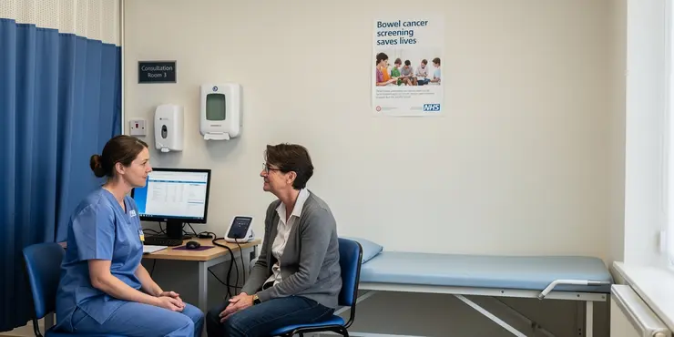 How does increased screening impact bowel cancer statistics?