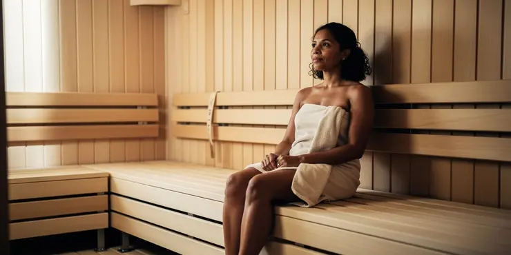 How does sauna safety health condition affect people with heart problems?