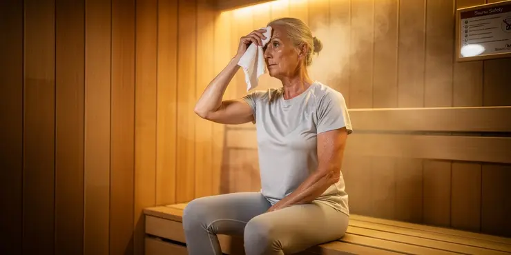 How does sauna safety health condition affect people with high blood pressure?