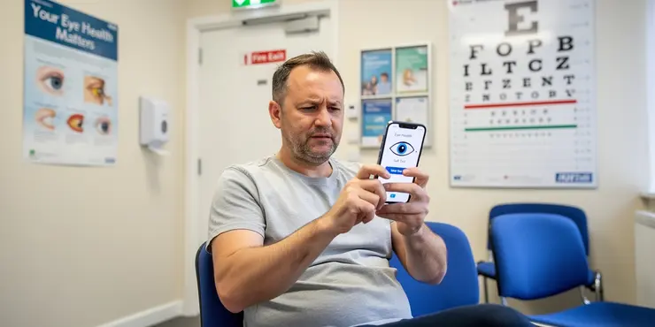 How does self testing for eye patients work?