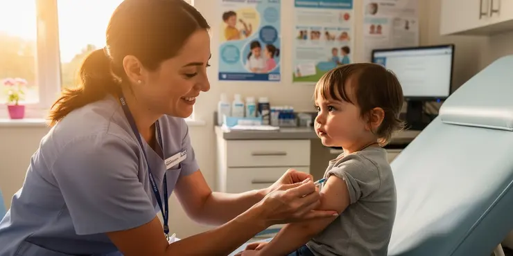 How does vaccination affect measles rates?