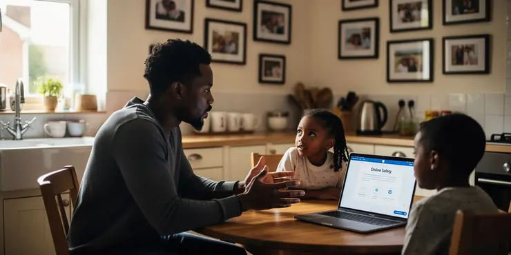 How important is it to talk to children about their online interactions?