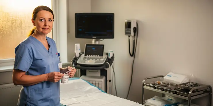 How is a womb lining test conducted?