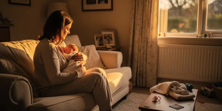 How is postnatal depression different from the 'baby blues'?