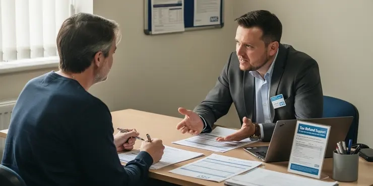 How is the tax refund amount calculated?