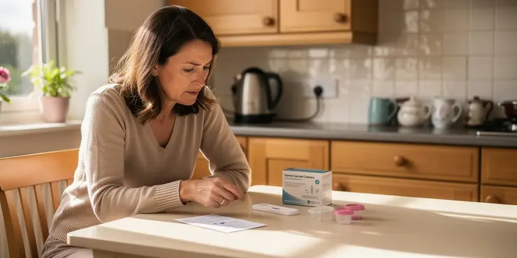 How often should I perform a home colorectal cancer test?