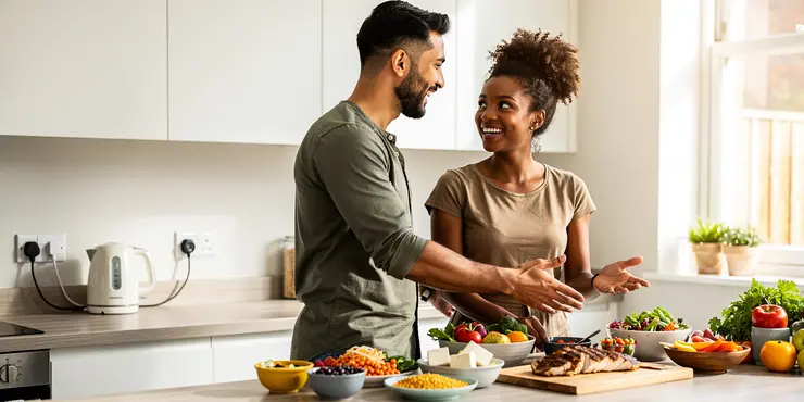 How should I combine the healthiest protein foods for diet with other foods?