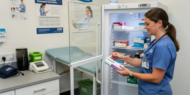 How should Ozempic be stored?