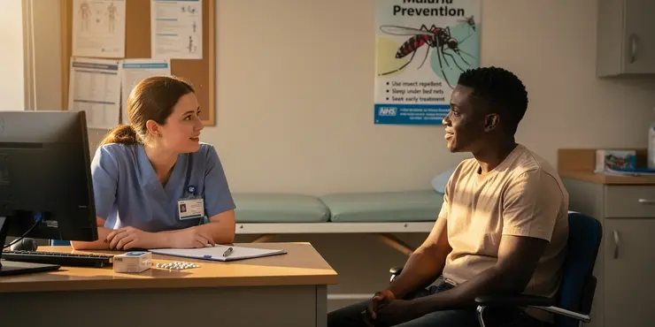 Is malaria spread by mosquitoes in the UK?