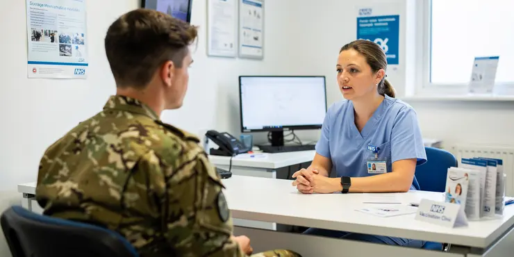 Is meningitis vaccination required for military recruits?