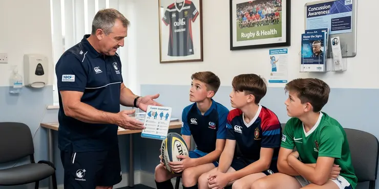 Is there a difference in concussion rates between amateur and professional rugby?