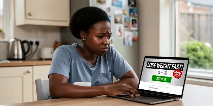 Is there a risk of identity theft with fake weight loss drug purchases?