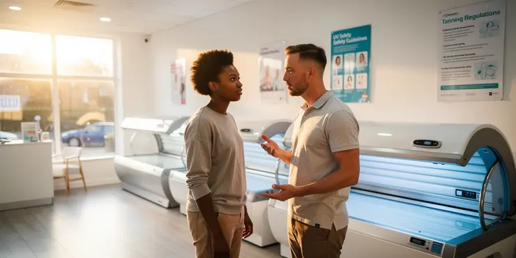 Is there a safe way to tan using sunbeds?