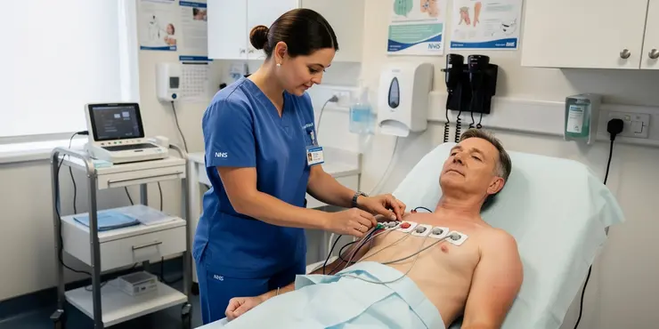 Performing a 12 lead ECG