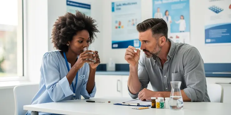 Problems swallowing pills: Lean forward technique | NHS