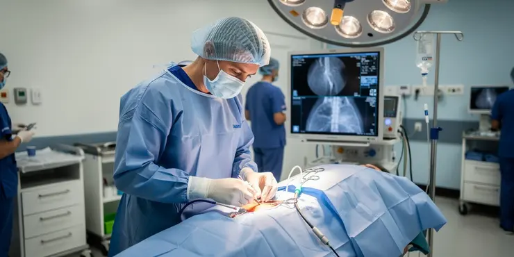 Repairing complex aortic aneurysm