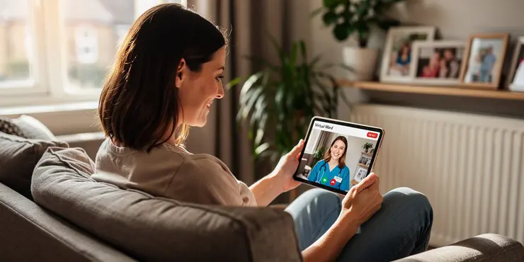 What are the advantages of virtual wards?