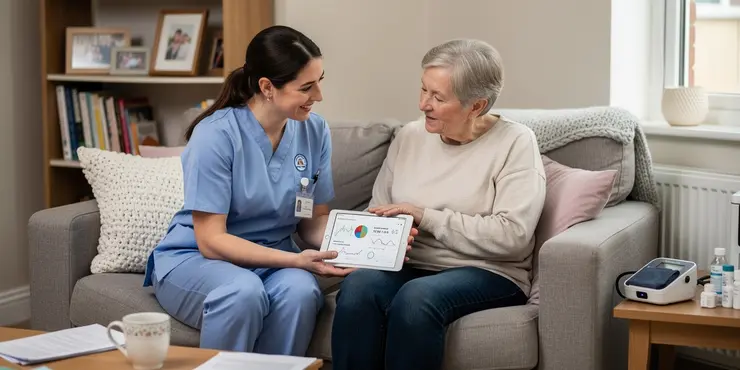 What are the qualifications of the staff managing virtual wards?