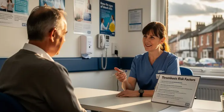 What are the risk factors for thrombosis?