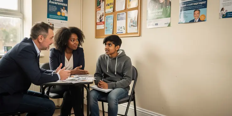 What are the risks of secondhand vapor from e-cigarettes?