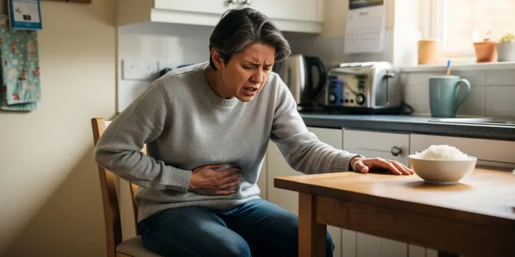 What are the symptoms of Bacillus cereus food poisoning?