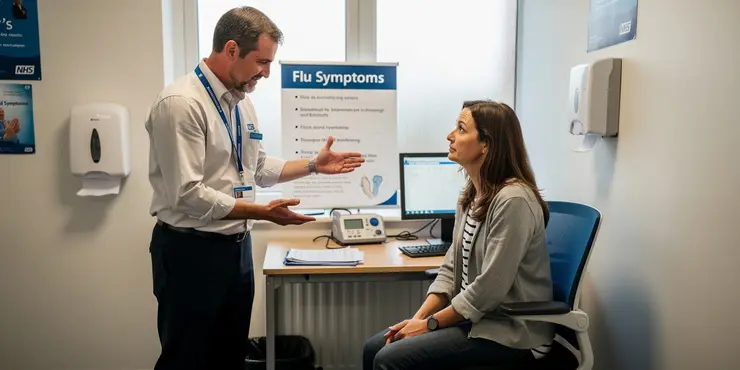 What are the symptoms of flu ?