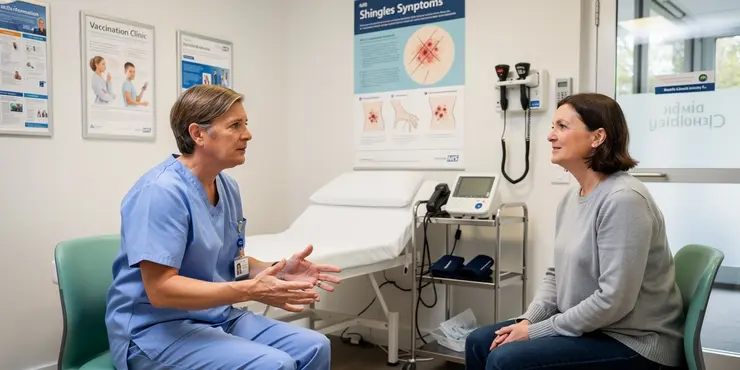 What are the symptoms of shingles?