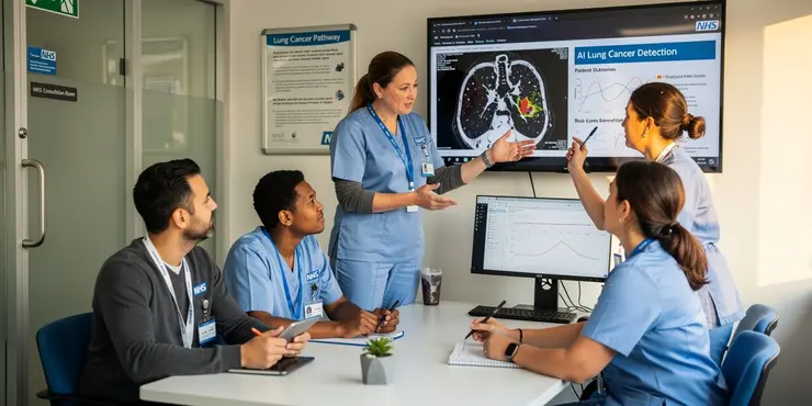 What challenges remain in using AI for lung cancer detection?