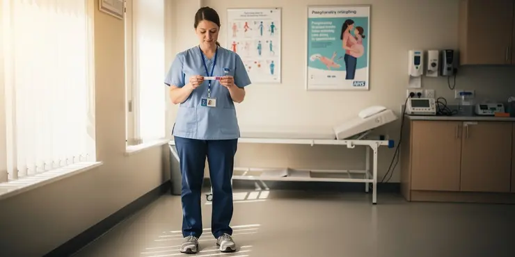 What does an evaporation line mean on a pregnancy test?