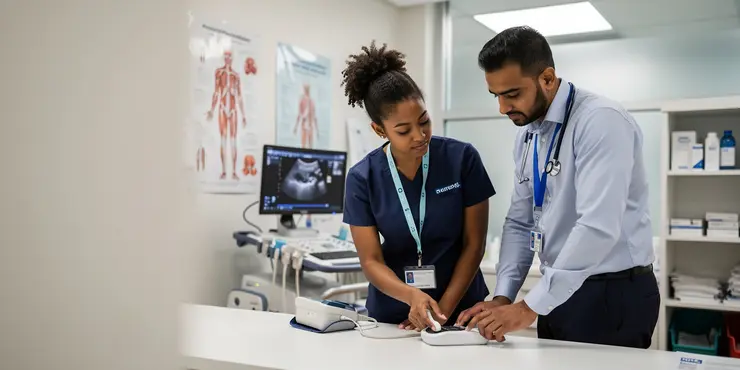 What is a transducer in ultrasound?