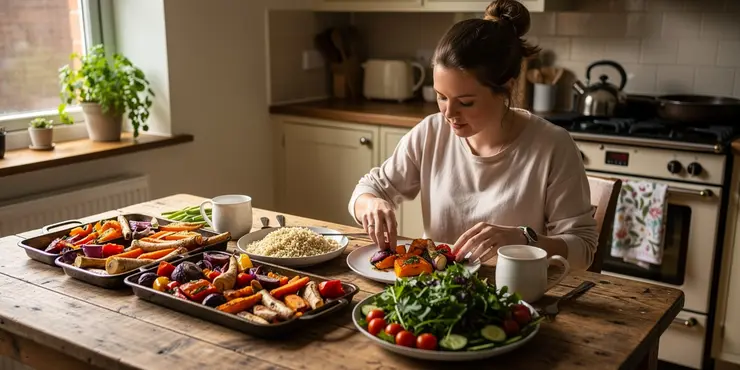 What is a well-balanced vegetarian meal plan?