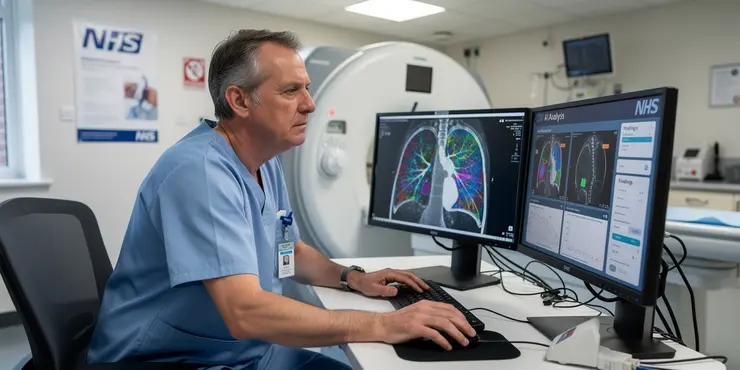 What is the advantage of using AI for lung cancer detection?