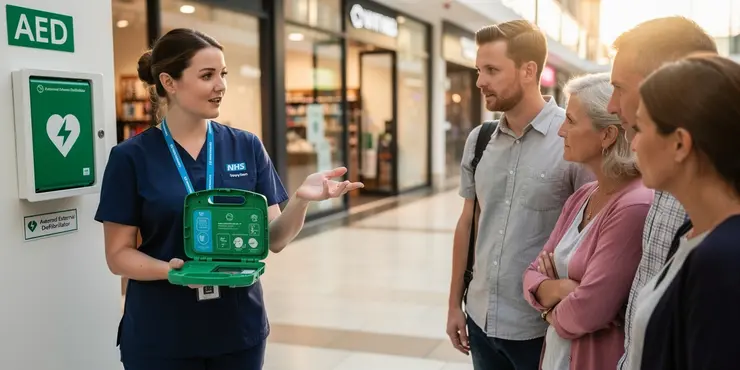 What is the difference between an AED and an ICD?