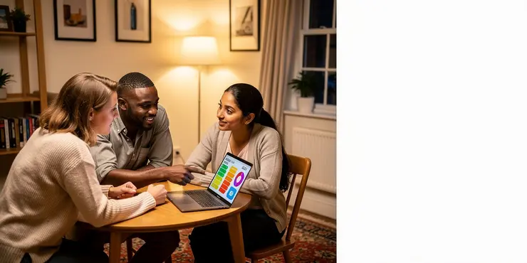 What is the difference between simple heat pump payback time and discounted payback time?