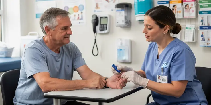 What is the finger prick blood test for Alzheimers?