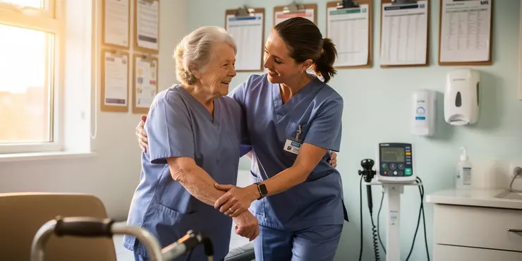 What is the role of a healthcare assistant on the path to becoming a nurse?