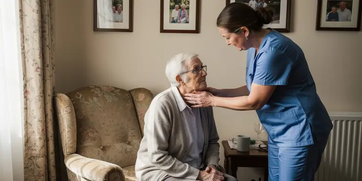 What is the typical daily schedule for a live-in caregiver?