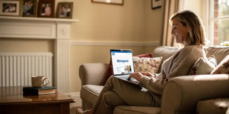 What online resources does the NHS offer for menopause?