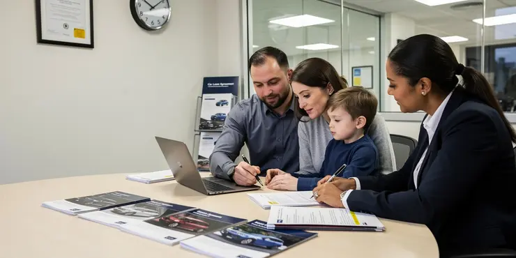 What's typically included in a car lease agreement in the UK?