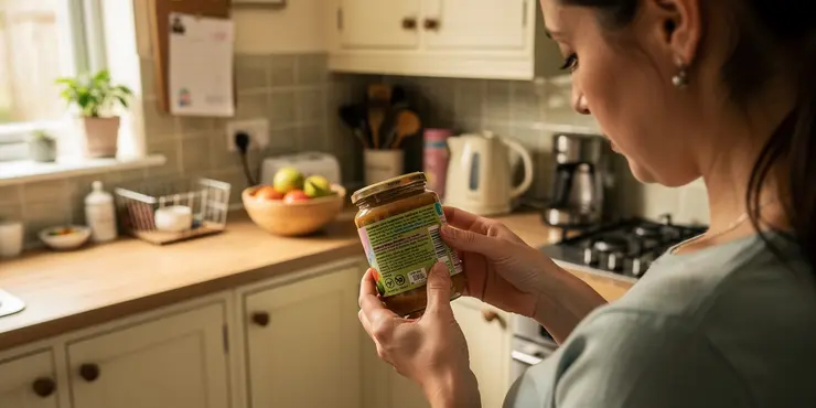 What should I check on the packaging to ensure baby food safety?